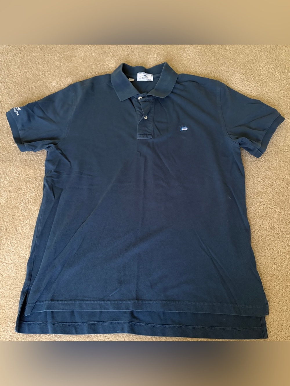 Southern Tide Men's Dark Blue Short-Sleeve Polo